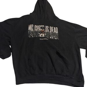 Black Graphic Hoodie "MC Chris Is Dead" Ten Year Anniversary